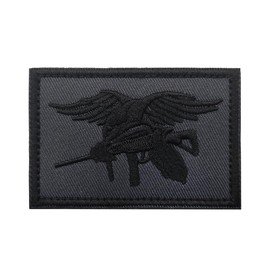 PHOENIX IKKI Navy SEALs Special Forces USA Military United States Tactical Military Airsoft Fabric Embroidered Patch Patch Armband Coat of Arms Emblem Velcro Applique Velcro Compatible Gray