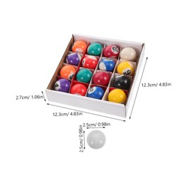 BESPORTBLE 1 Set Mini Billiard Balls Set for Small Pool Balls for Fun Practice Durable Safe Billiard for Family Game for Childrens Pool Table Activities