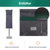 Sekey Double Parasol Protective Cover with Pole, Cover for Garden