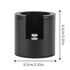 HAOHIZE Coffee Tamper Holder, Coffee Tamper Station, Portafilter Holder, Tamper Stand, Aluminium Alloy Tamping Station Base for 51mm 53mm 58mm Portafilter (Black)