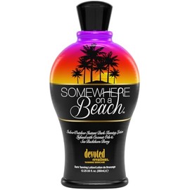 Devoted Creations Somewhere on a Beach, Indoor Outdoor, Instant Dark Tanning Lotion 12.25 Ounce