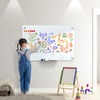 MaxGear Glass Whiteboard 36x24 Inches Wall Mounted, Magnetic White Board