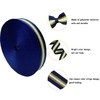 Navy Gold White Striped Grosgrain Ribbon, 1 Inch x 55