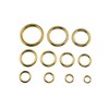 1 x Round O-Ring Brass Gold Size: 38 mm (1