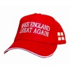 Make England Great Again Cap Red and White Embroidery England
