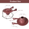 Goddessmoon Toilet Flapper Replacement Parts with Flappers and Stainless Chains,