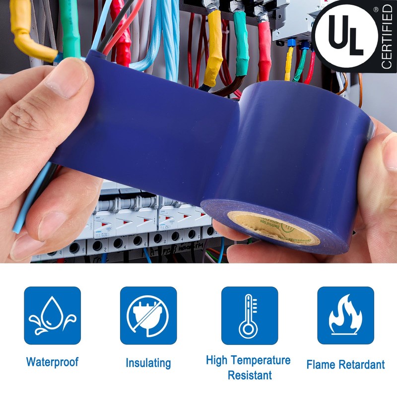 ZARBRE Electrical Tape Blue, 2 in X 33FT, UL Approved