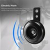 Jesnoe 6V Black Mount Electric Horn for Car Vehicle