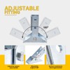 LAICCUM 2 Pcs Adjustable Brace Fitting, Heavy Duty Strut Base