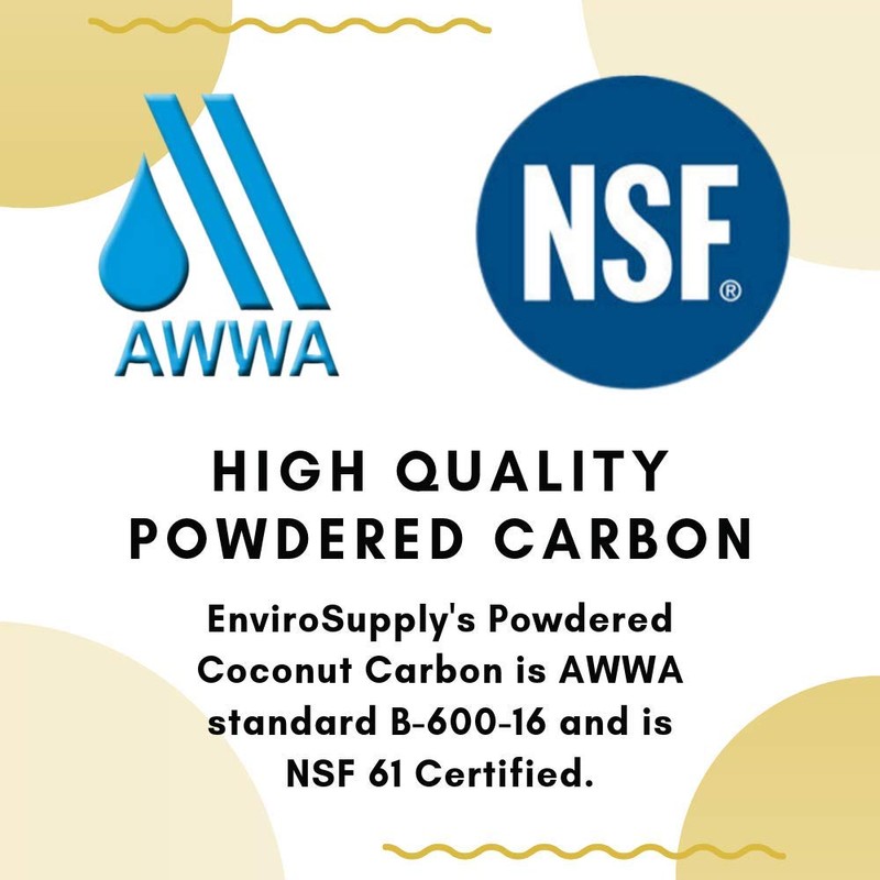 EnviroSupply Powdered Coconut Shell Activated Carbon - Resealable Bulk 3