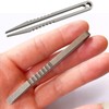 2Pcs Lightweight Mini Titanium Tweezers Non-Slip Portable Titanium Tweezers Sturdy