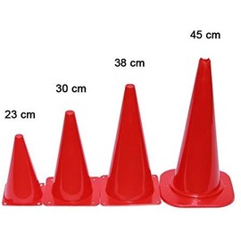 Marker Cones – 23 cm – Various Colours, red