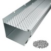 5" Gutter Guard,25 Pcs 100 Ft Heavy-Duty Aluminum Mesh Leaf
