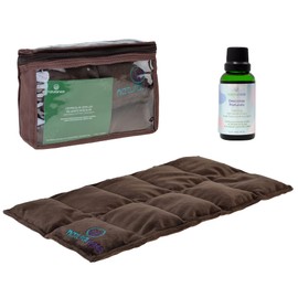 Paquete Compresa De Semillas Muscular Grande Con Plantas Medicinales y Aceite para masaje de 30 ml