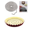 LILY COOK, KP0063-Catena di Fondo per Torta in Acciaio Inox,