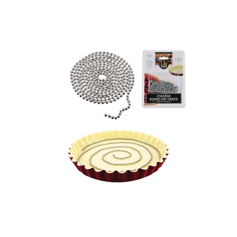 LILY COOK, KP0063-Catena di Fondo per Torta in Acciaio Inox,