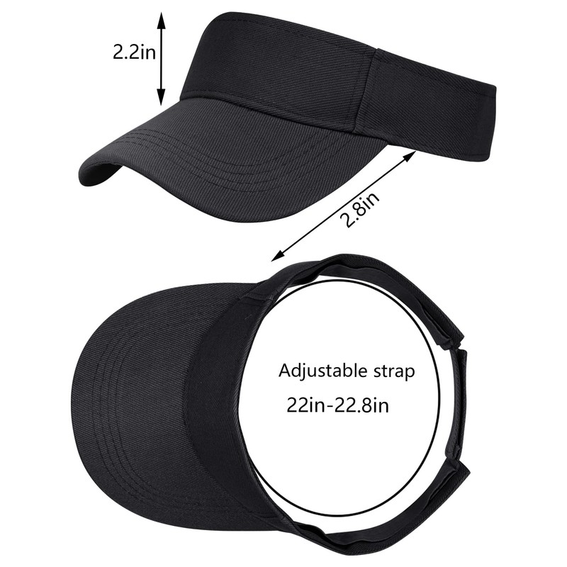 jerbro Unisex Visor Cap Sun Hat Golf Tennis Cap with