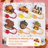 6 Pack Thanksgiving Straw Cover Cap for Stanely Cups 40oz