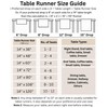 Solino Home Linen Table Runner 72 Inches Long - 100%