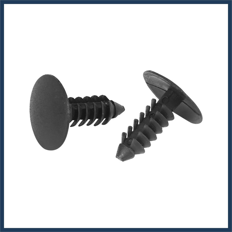 INFINAUTO 40pcs 5mm Hole Dia Plastic Bolt Rivets Fastener Clips