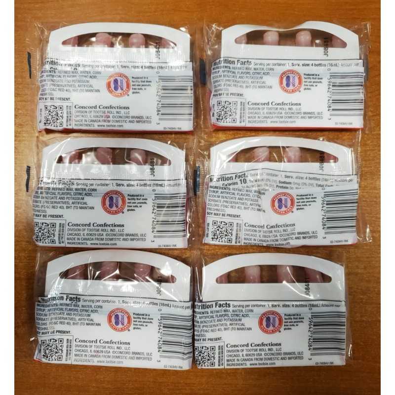 Nik-L-Nips 24 Count: L Nik-L-Nip Candy "Cupids Love Potion" Cherry