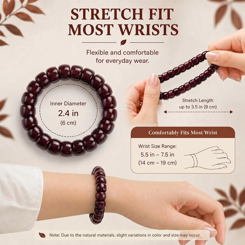 Frodete Bodhi Fidget Bracelet Seed Stretch Anxiety Relief Healing Jewelry
