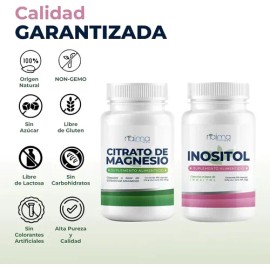 Citrato Magnesio Inositol 500mg 100 Cáps Por Frasco Sabor