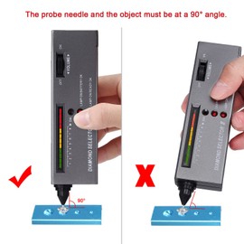 Diamond Tester Pen Selector Gemstone Tool Gems Jewelry Test Tool LED Audio High Accuracy Professional Jeweler for Novice and Expert