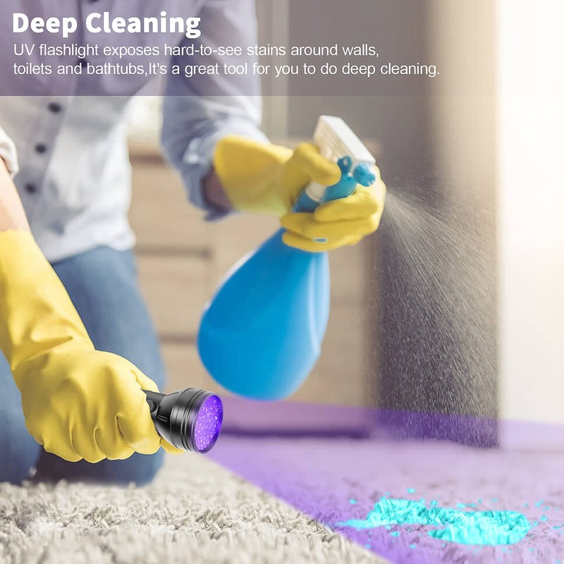 ESCO LITE UV Flashlights Black Light for Pet Urine Detection