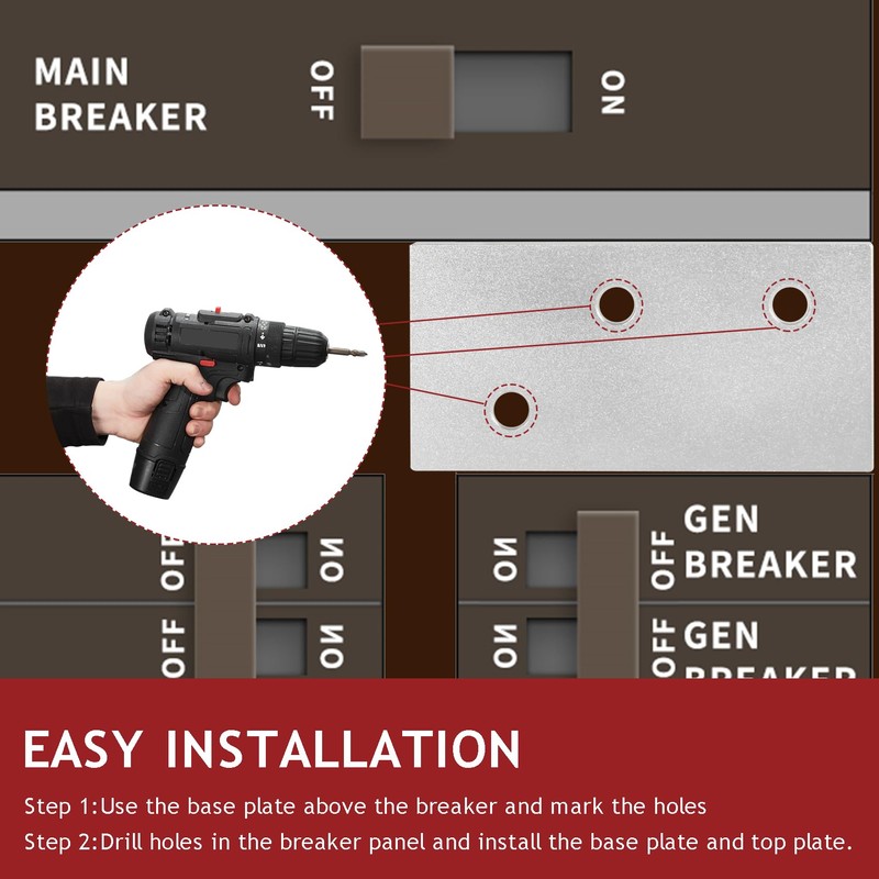 Generator Interlock Kit Compatible with Square D QO or Homeline