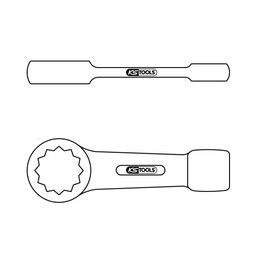 KS Tools 5170922 Slogging Ring Spanner, 22 mm