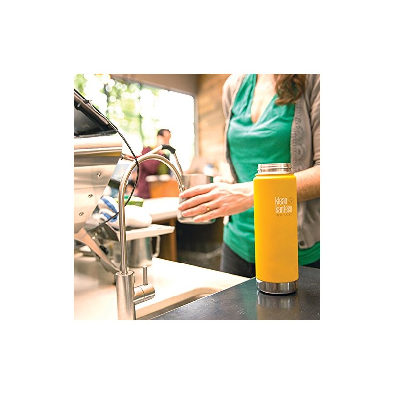 Klean Kanteen Wide Vacuum Insulated with Cafe Cap 2.0, Water