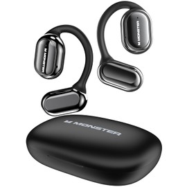 Monster Open Free AC100 Audífonos, Auriculares Inalámbricos Bluetooth 5.3, Sonido Estéreo Inmersivo por, Charla Clara, 30H Tiempo de Juego, audífonos Deportivos Resistente al Agua IPX5 para Correr