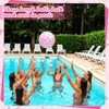Arrowbash 12 Pcs 9 Inch Pink Bow Inflatable Beach Balls