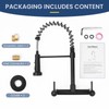 BZIMAK Wall Mount Kitchen Sink Faucet, 8 Inch Center Wall