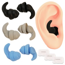 Ohrstöpsel – wiederverwendbar, ultraweiches Silikon, reduziert Lärm beim Schlafen, Lernen, Konzentrieren oder Reisen. Schützt Ihre Ohren beim Wassersport