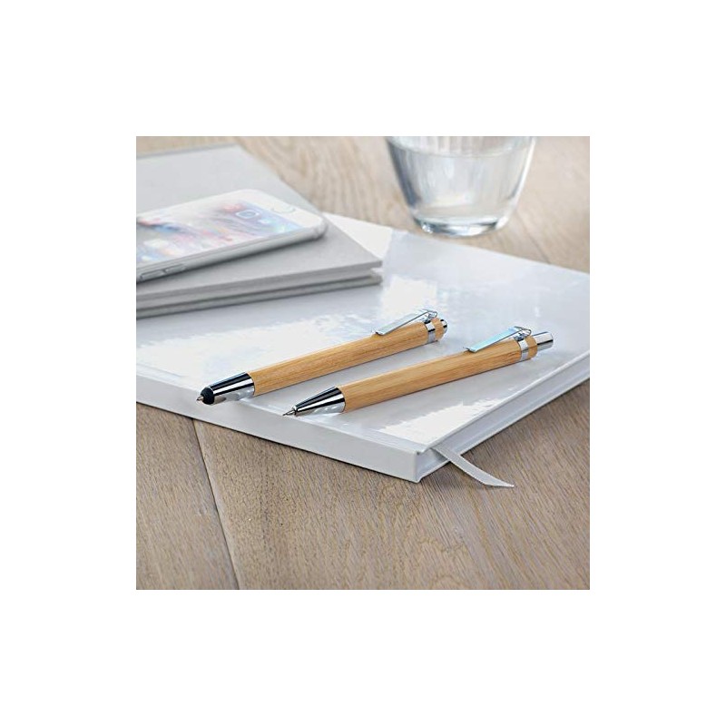 noTrash2003 Sustainable Writing Set Elegant Ballpoint Pen Bamboo Wooden Ballpoint