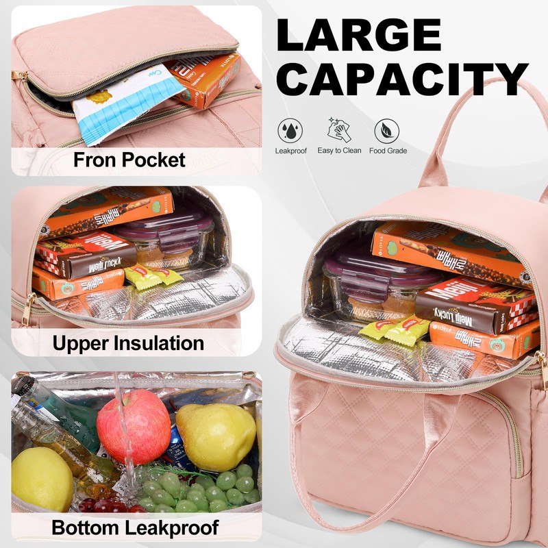 AIJIEKE Lunch Bag for Women, Work Lunch Box Insulated Lunch