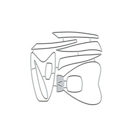 Metal Cutting Dies Christmas Flower Bow Tie Knot Cutting Dies for DIY Invitation Card Scrapbooking Album Decorative Embossing Paper Cutting Dies Card Making