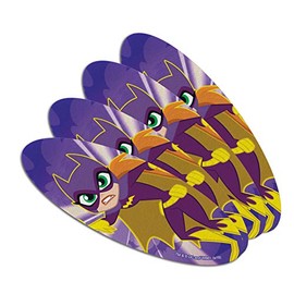 DC Super Hero Girls Batgirl Double-Sided Oval Nail File Emery Board Set 4 Pack