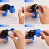 Pack of 4 PE Plastic Angle Connectors, 25 mm PE