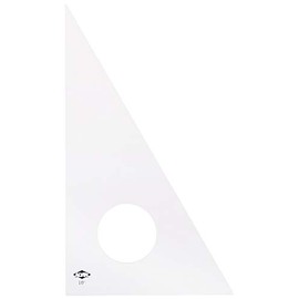 Alvin 130C-10 10 inch Clear Professional Acrylic Triangle 30/60