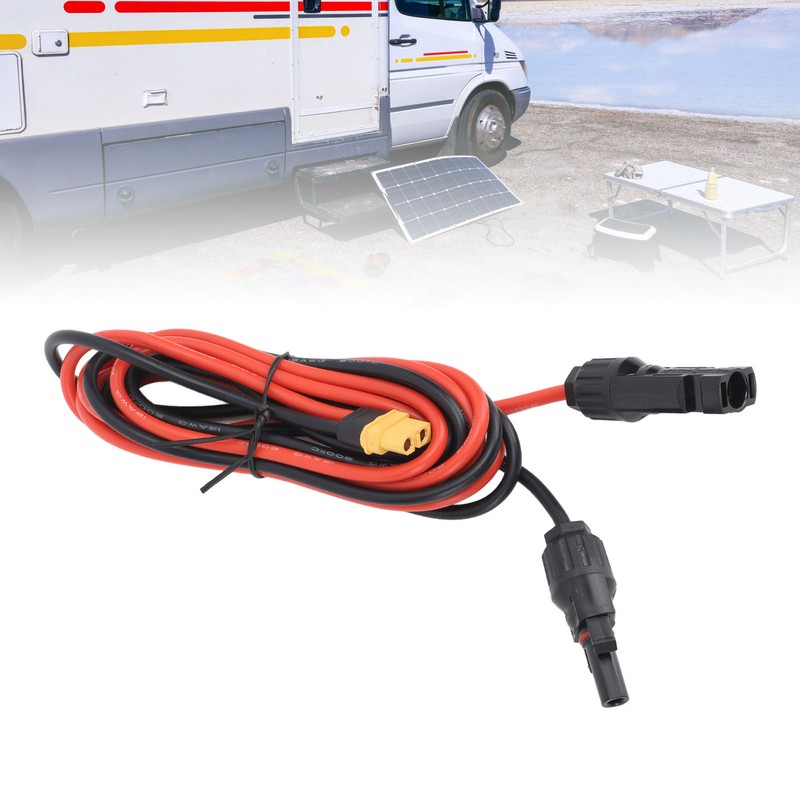 Solar Charge Cable Connector to XT60 Adapter for Panel Generator