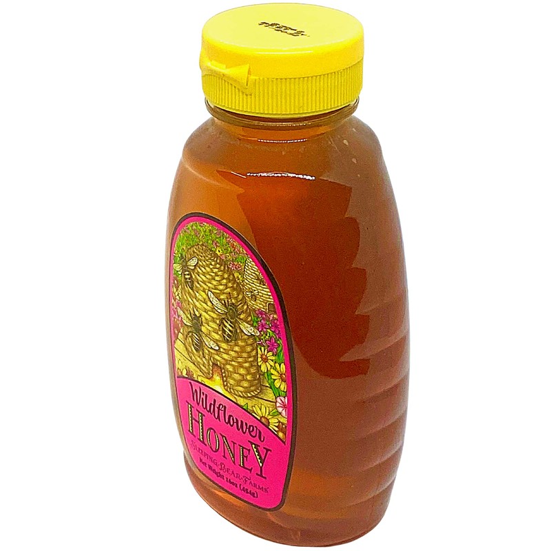 Wildflower Honey 16 oz. Bottle Unpasteurized Unblended No Additives Pure
