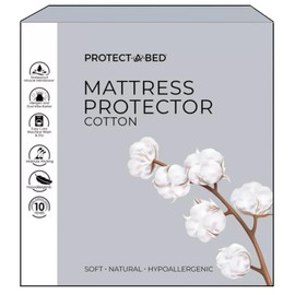 Protect-A-Bed Cotton Jersey Mattress Protector, Queen