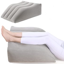 Air Foot Pillow, Foot Rest, Air Cushion, For Sleeping, Under-the-Desk, Foot Rest, Stress Relief, Travel Foot Pillow, Foot Rest, Lightweight, Convenient Goods, Easy to Carry, Gray