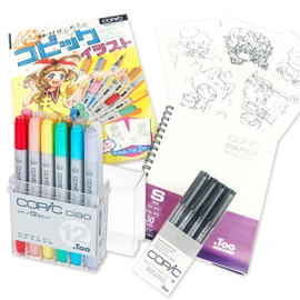Copic Too / Copic Ciao Starter Box Multicolor Illustration Markers, 12 Colors, Japan-Made, Marker Pen