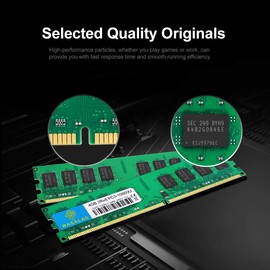 Rasalas 4GB DDR3 PC3-10600 DDR3 1333 PC3 10600U DDR3 4GB Ram 2Rx8 DDR3 Udimm 1.5V CL9 240-pin RAM Memory Module Upgrade for Desktop Computer