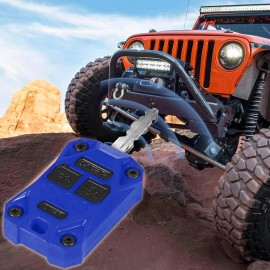 Bonbo For JK Accessories Car Key Fob Case Cover For Jeep Wrangler JK 2007-2018 blue