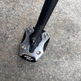 TT719 Enlarged Kickstand Pad Pedal Sidestand Pad Compatible with CFMOTO Ibex 450 2025,Aluminum,CNC-machined,Anodized,Silver,CFMOTO IEBX 450 Accessories